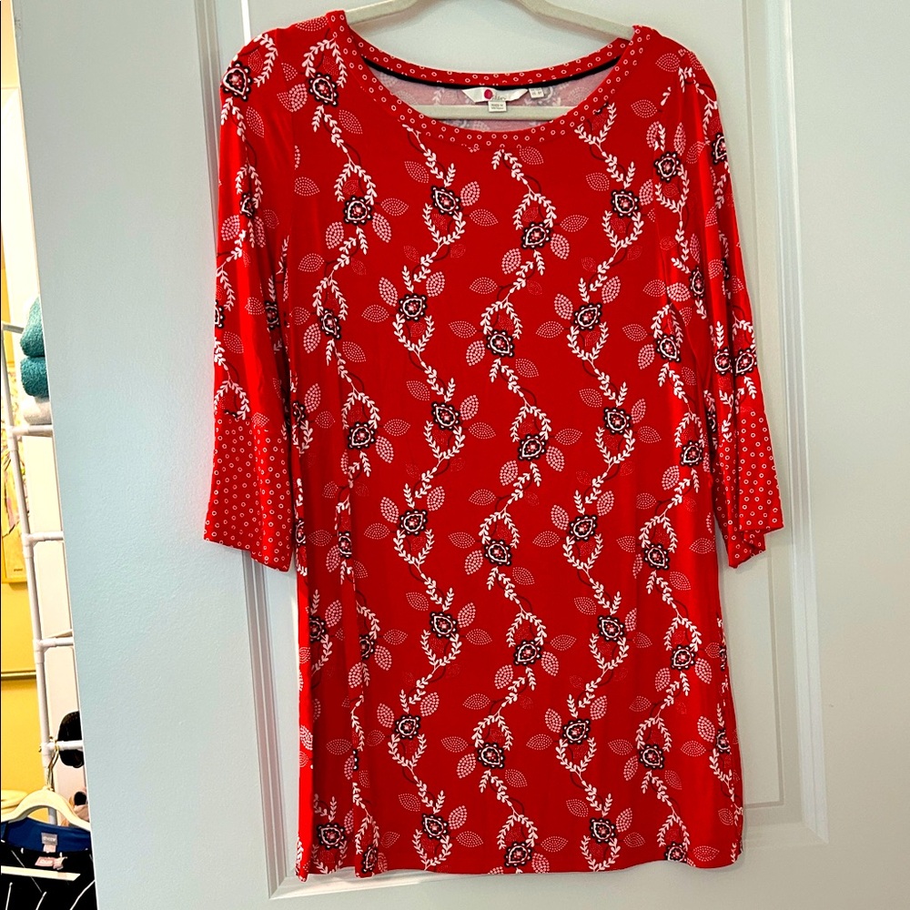Boden Red Floral Women's Tunic